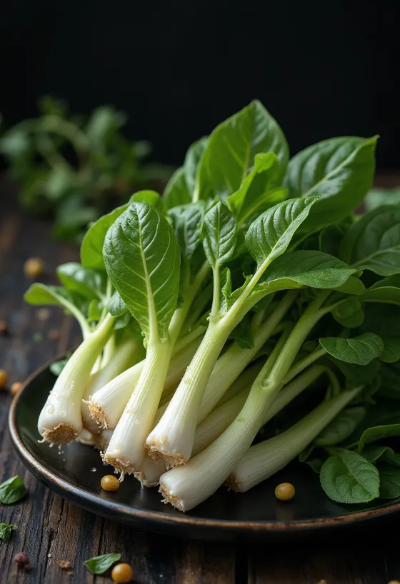 Germogli di girasole freschi e carnosi su un piatto pulito