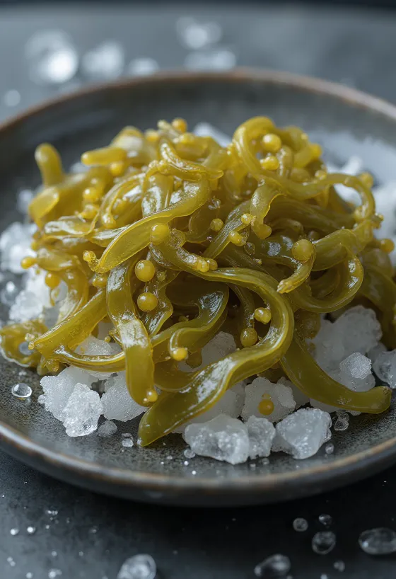 Fucus (Quercia marina) essiccato con vescicole visibili