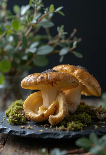 Finferle fresche affettate con erbe aromatiche pronte per la cottura
