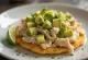 Arepa con Pollo stile coreano impiattata