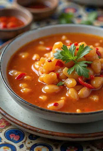 Salsa agrodolce all'aglio servita