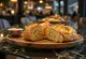 Burek all'hummus servito