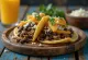 Arepa de Pabellón ripiena di carne, fagioli e platano