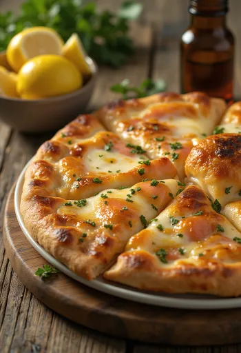 Calzone al salmone appena sfornato