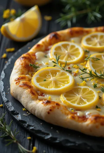 Pizza al Limone con aroma di limone
