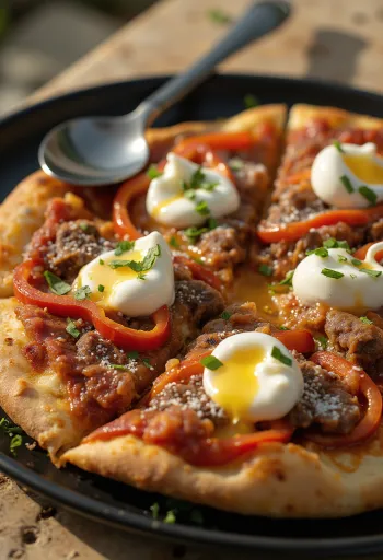 Pizza Iskender servita