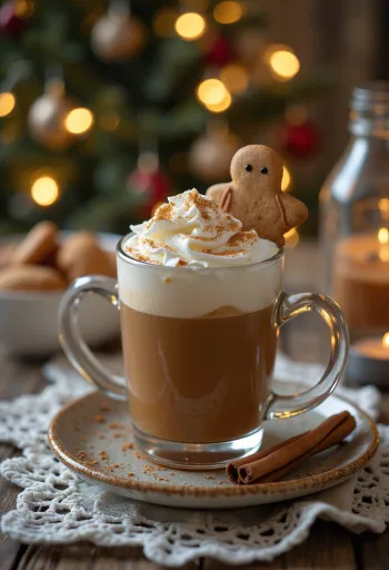 Sidro al pan di zenzero servito in bicchiere