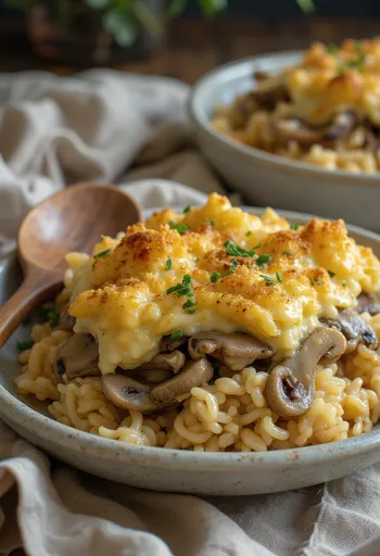 Sformato di funghi vegano servito