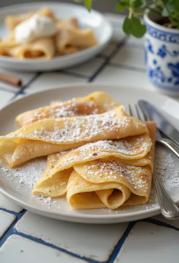Pancake alla cannella pronti per essere serviti