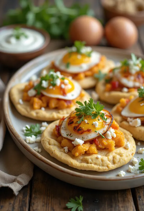 Bocconcini di mini pita con ripieni misti: hummus, pollo, melanzane, feta, verdure