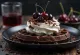 Waffle Foresta Nera servito