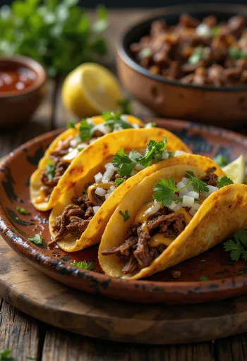 Tacos di Birria con consommé