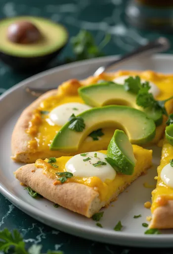 Pizza Peruana servita