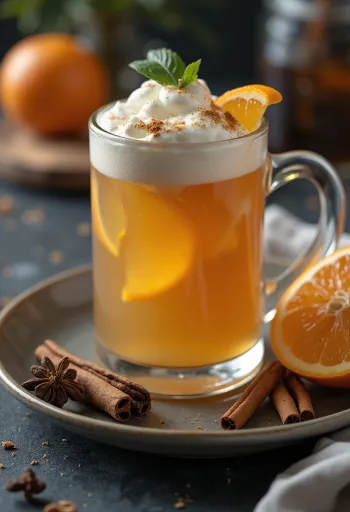 Sidro al punch servito in bicchiere