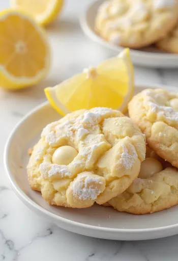 Biscotti al limone appena sfornati