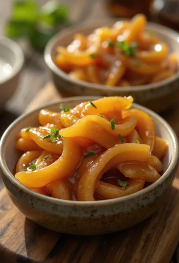 Salsa allo zenzero caramellato servita