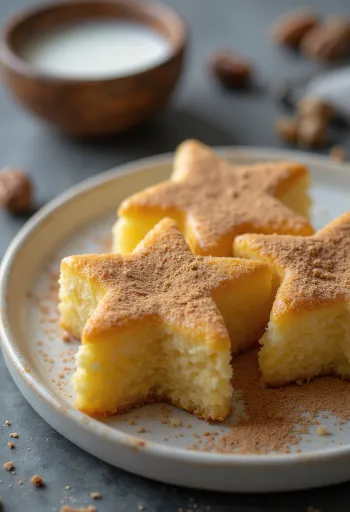 Pandoro con polvere di noci, dal ricco sapore di noce e cannella