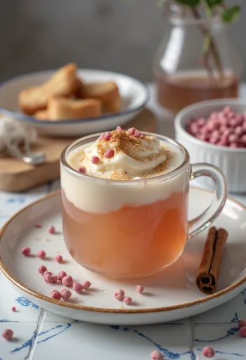 Sidro al pepe rosa servito in un bicchiere