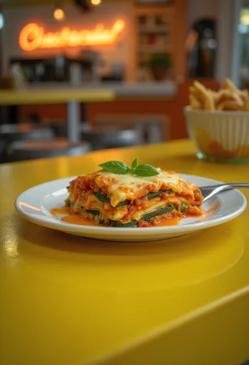 Lasagne vegane con sfoglie di zucchine e ragù di lenticchie