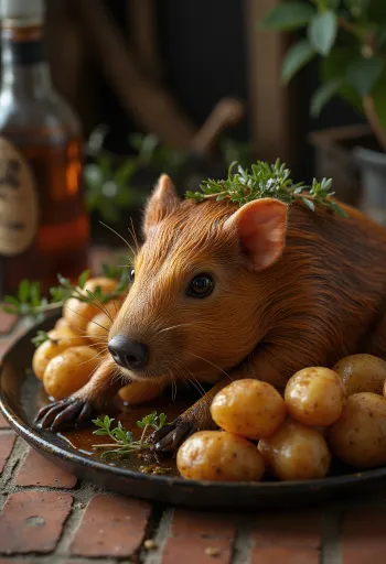 Cuy, piatto tradizionale sudamericano servito