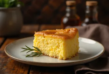 Humita dulce, ricco dolce di mais servito con panna