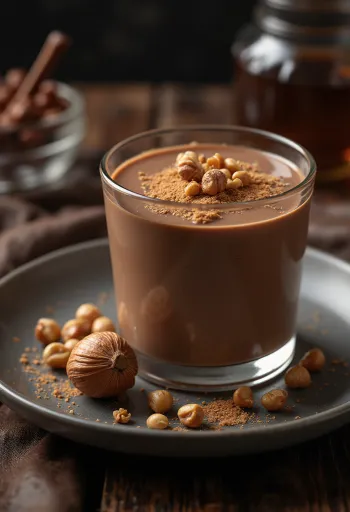 Panna cotta alla Nutella nel bicchiere