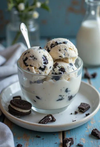 Oreo Ice Cream gelato servito