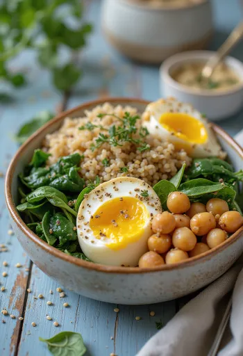 Buddha Bowl con melanzane speziate al forno