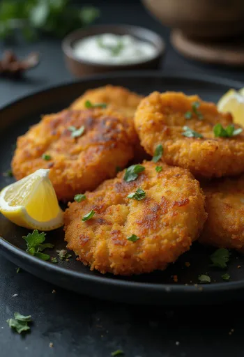 Cotoletta di bufalo impanata servita