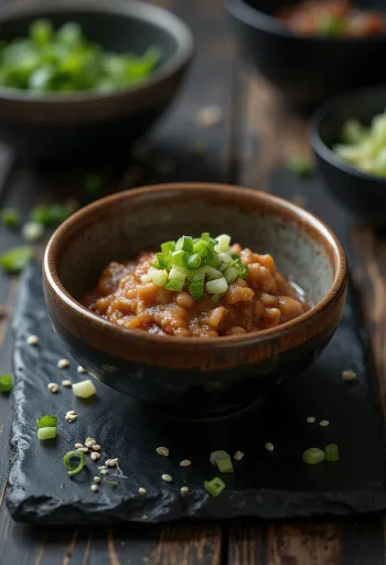 Salsa Ssamjang servita con cibi grigliati