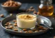 Panna cotta alle mandorle servita