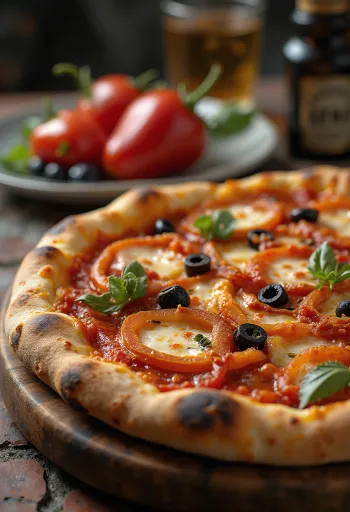 Pizza alla Zingara con verdure e salsiccia