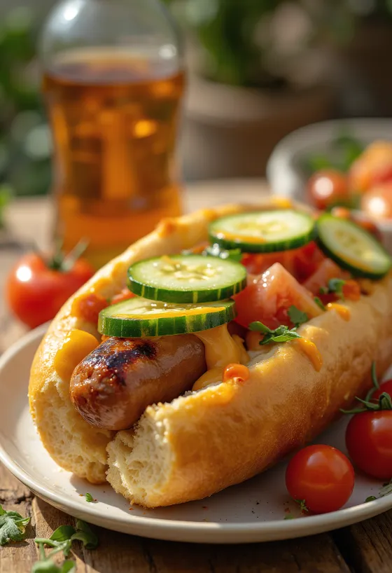 Hot Dog Gigante servito