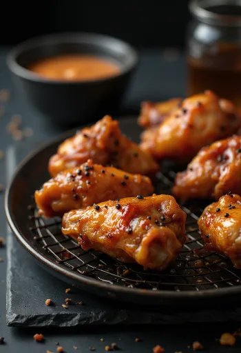 Ali di pollo al forno servite croccanti