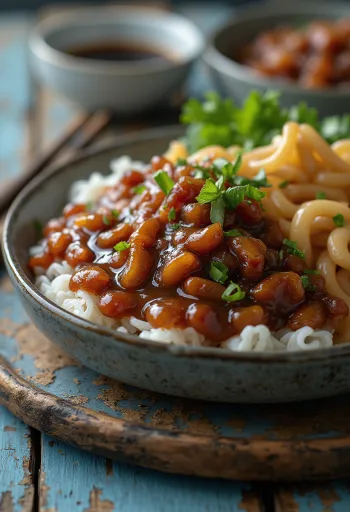 Salsa Hoisin servita con piatti asiatici