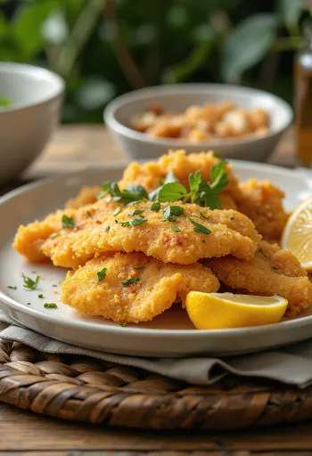 Filetto di pesce gatto fritto in grasso d'anatra con limone