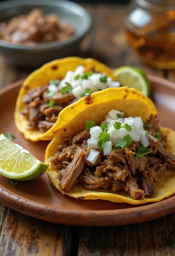 Taco de cabeza in tortilla di mais
