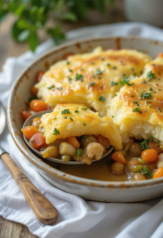 Shepherd’s Pie alle verdure servita con purè di patate