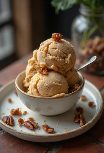 Gelato Pralinato servito