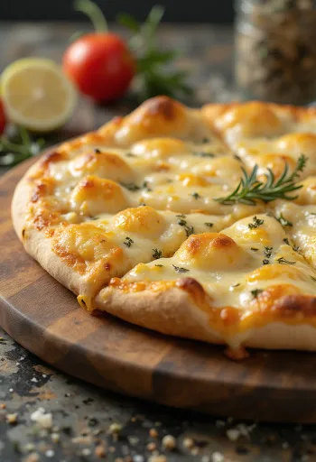 Pizza Bianca con Parmigiano e mozzarella