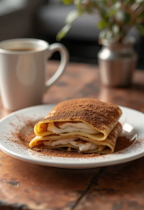 Crespelle Tiramisù servite