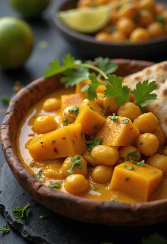 Curry di Zucca e Ceci