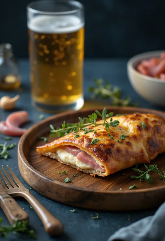 Calzone al grano saraceno appena sfornato