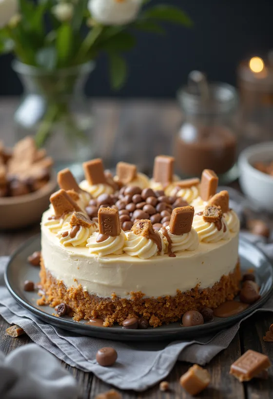 Torta Kinder Bueno servita