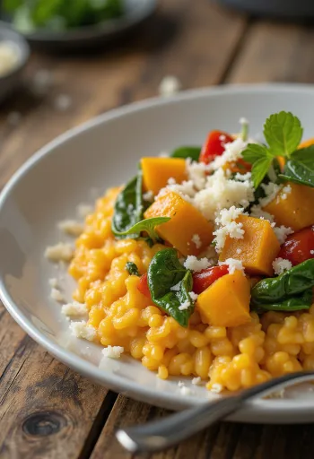 Risotto alla Zucca e Verdure