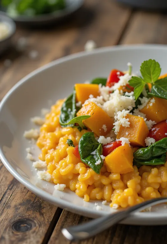 Risotto alla Zucca e Verdure