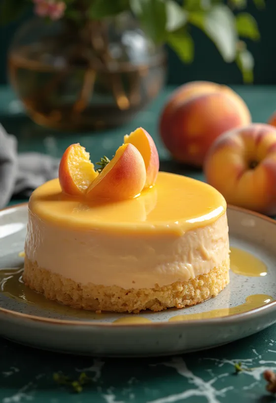 Torta mousse alla pesca con frutta
