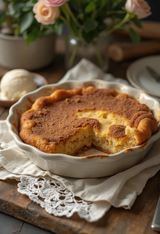 Torta Churro, fette di torta alla cannella servite