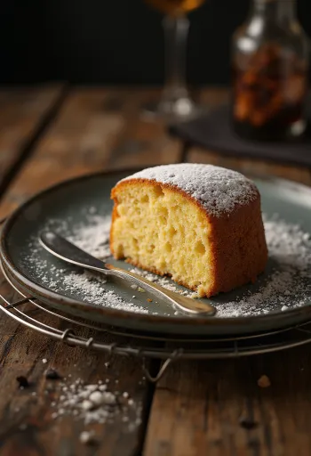 Torta al burro noisette servita a fette