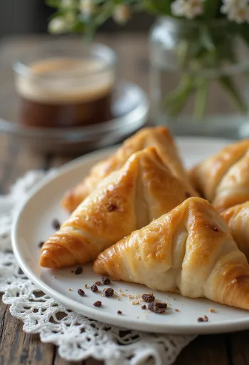 Samosa cioccolato e marzapane in pasta croccante